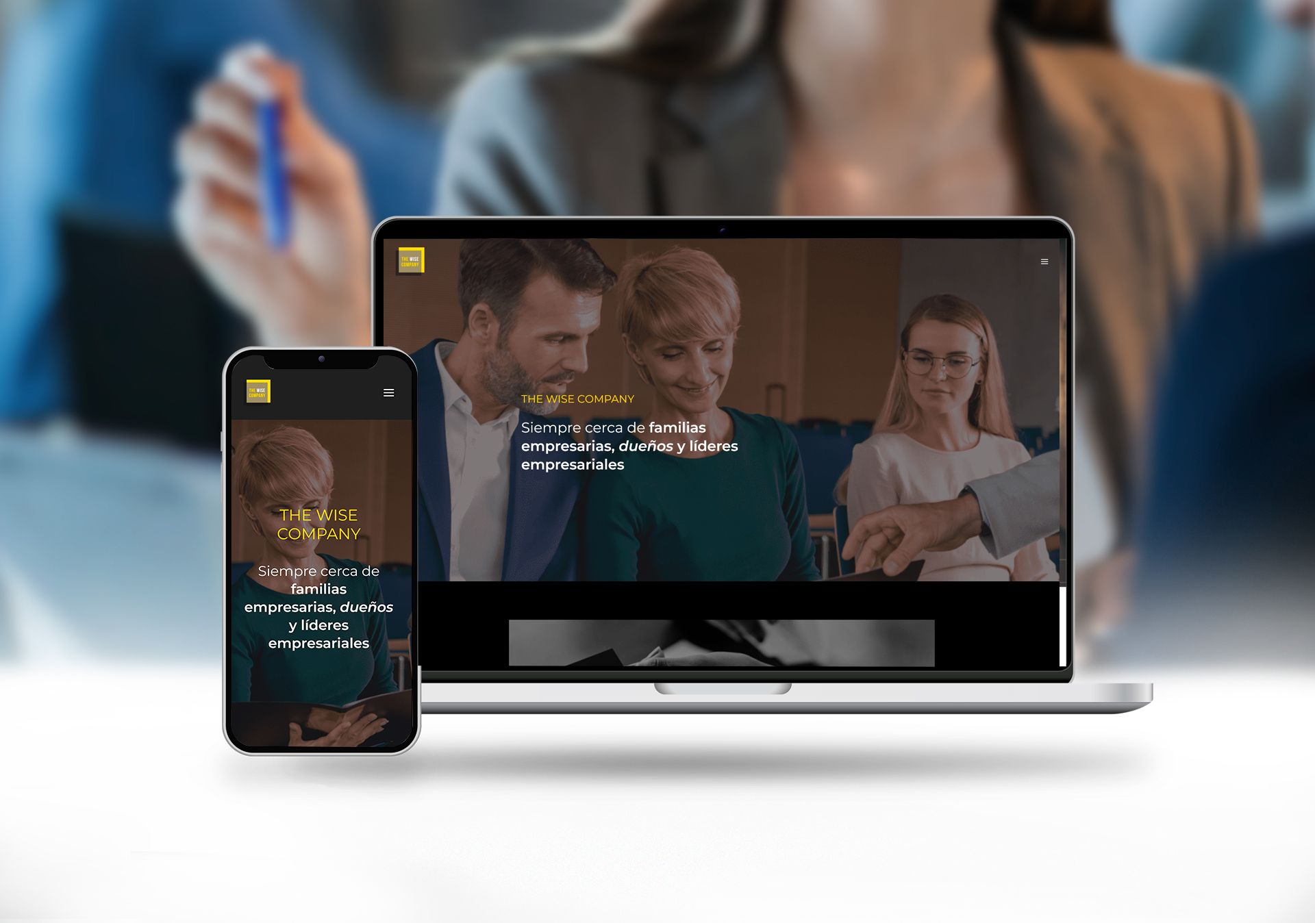 Dise&ntilde;o Web Madrid para The Wise Company